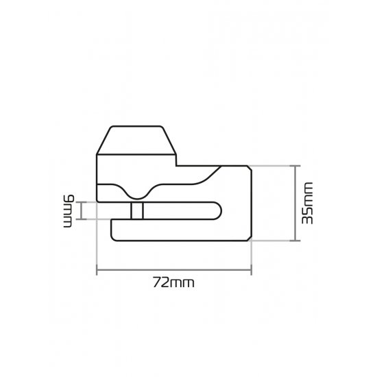 Oxford Mini T Disc Lock at JTS Biker Clothing